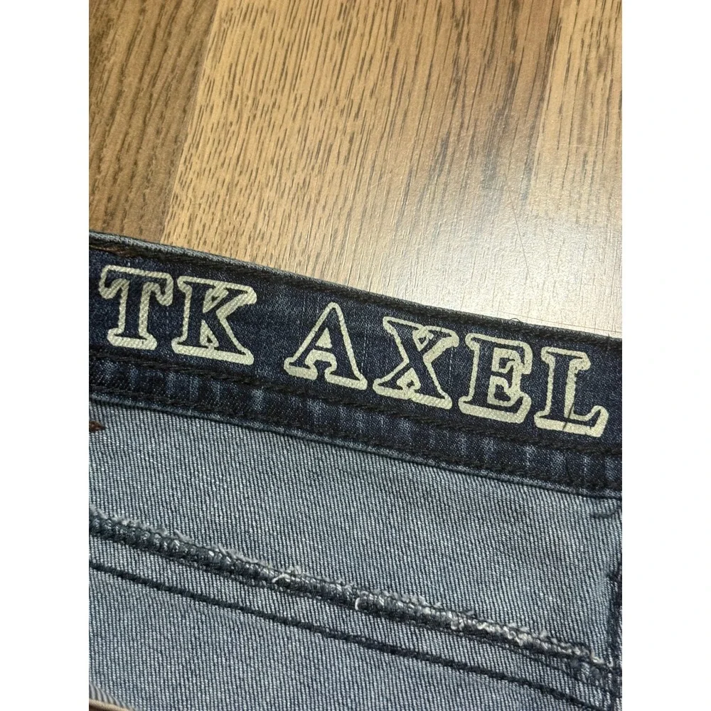 TK Axel Jeans Mens Size 40 Blue Denim Jeans Dark Wash Pockets Slim Boot